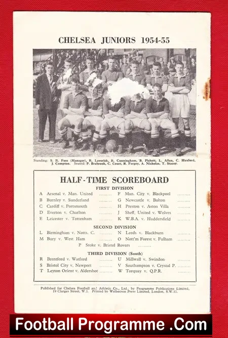 Chelsea v Sheffield Wednesday 1955 - Title Clincher 55 - Image 7