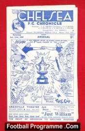 Chelsea v Arsenal 1947 – Old 1940s Football Programme
