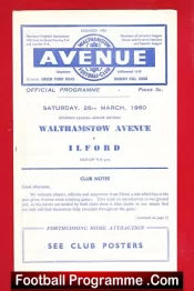 Walthamstow Avenue v Ilford 1960