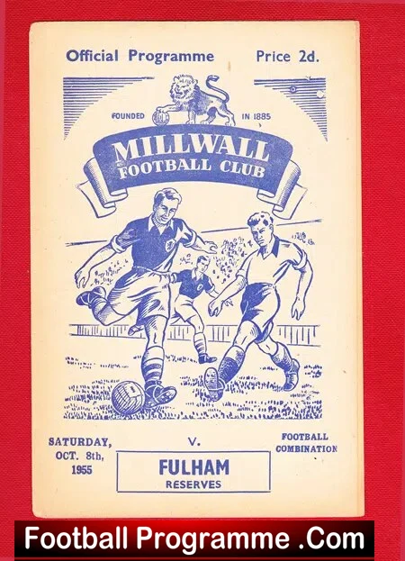 Millwall v Fulham 1955 - Reserves Match - Image 2