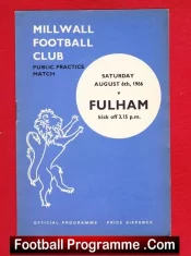 Millwall v Fulham 1966 – Public Practice Match