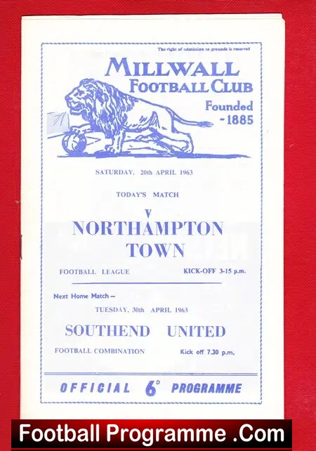 Millwall v Northampton Town 1963 - Image 2