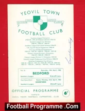 Yeovil Town v Bedford Town 1962 – Autographed Signed