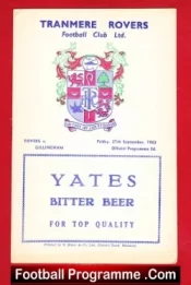Tranmere Rovers v Gillingham 1963