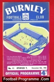 Burnley v Ipswich Town 1962