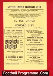 Sutton United v Oxford City 1964 – Amateur Cup