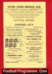 Sutton United v Oxford City 1964 – Amateur Cup