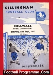 Gillingham v Millwall 1961