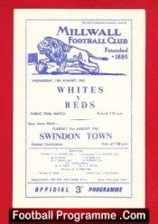 Millwall v Swindon Town 1962