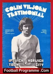 Colin Viljoen Testimonial Benefit Game Ipswich Town 1977