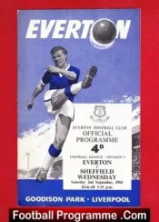 Everton v Sheffield Wednesday 1961