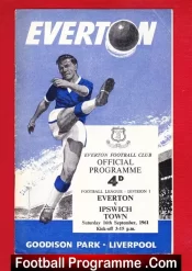 Everton v Ipswich Town 1961 – League Champions Season