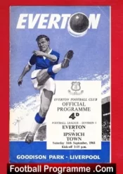 Everton v Ipswich Town 1961 – League Champions Season