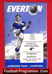 Everton v Burnley 1962
