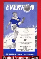 Everton v Birmingham City 1962
