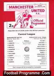 Manchester United v Huddersfield Town 1976 – Reserve Match