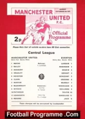 Manchester United v Everton 1977 – Reserves Game