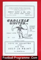 Carlisle United v Torquay United 1964