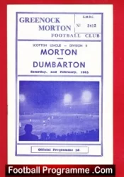 Greenock Morton v Dumbarton 1963