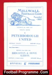 Millwall v Peterborough United 1963