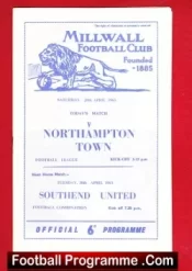 Millwall v Northampton Town 1963