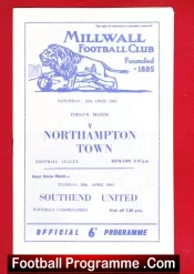 Millwall v Northampton Town 1963