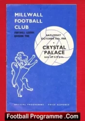 Millwall v Crystal Palace 1966