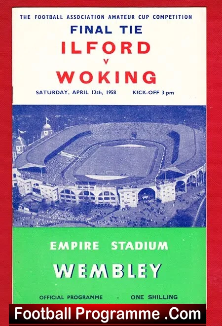 Woking v Ilford 1958 - Amateur Cup Final - London - Image 2