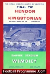 Kingstonian v Hendon 1960 – Amateur Cup Final – London