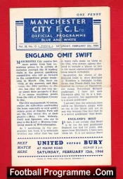 Manchester City v Stockport County 1944