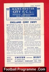 Manchester City v Stockport County 1944