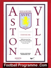 Aston Villa v Odense BK 2008 – UEFA Cup – Denmark Team