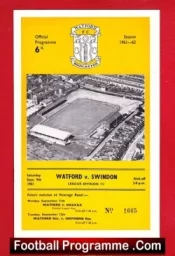 Watford v Swindon Town 1961