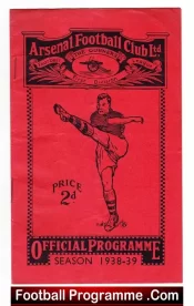 Arsenal v Preston 1938 – Old Rare 1930s