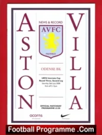 Aston Villa v Odense BK 2008 – UEFA Cup – Denmark Team