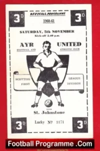 Ayr United v St Johnstone 1960
