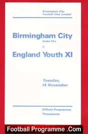 Birmingham City v England 1967 – Youth U19 Shilton – Curtis
