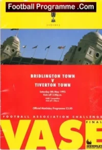 Bridlington Town v Tiverton Town 1993 – Vase Cup Final Wembley