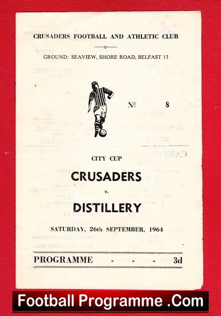 Crusaders v Distillery 1964 - City Cup - Belfast Northern Ireland NI - Image 2
