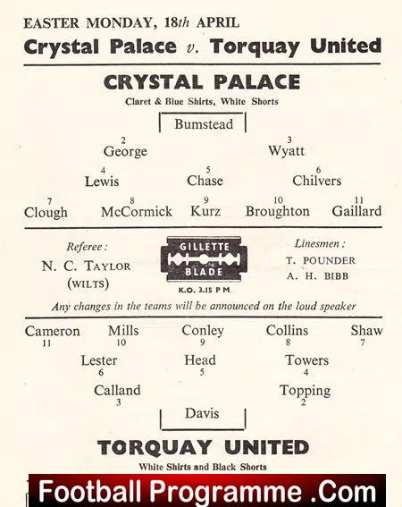 Crystal Palace v Torquay United 1949 - Image 3