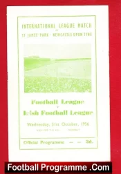 Football League v Ireland League 1956 – at Newcastle United