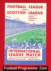 Football League v Scotland League 1951 – at Sheffield Wednesday