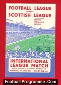 Football League v Scotland League 1951 – at Sheffield Wednesday