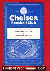 Football League v Scotland League 1954 – at Chelsea