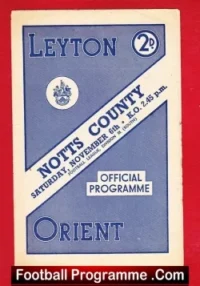 Leyton v Notts County 1948 – 1940s Football Programmes