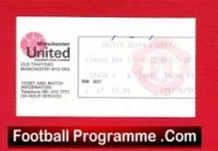Manchester United v Derby County 1976 – Man Utd Football Ticket