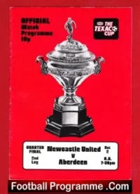 Newcastle United v Aberdeen 1974 – Texaco Cup Quarter Final
