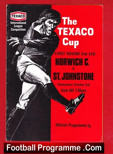 Norwich City v St Johnstone 1973 - Texaco Cup - Image 2
