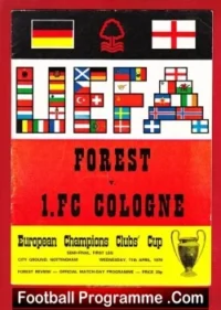 Nottingham Forest v FC Cologne 1979 – European Cup