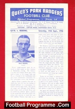 Queens Park Rangers v Reading 1946 - football programme